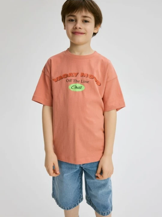 Zdjęcie produktu Reserved - T-shirt z nadrukiem - pastelowy róż