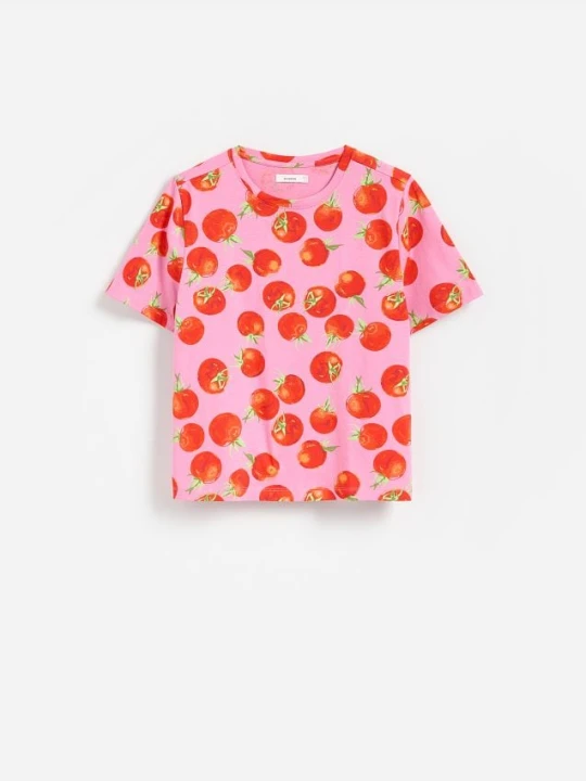 Zdjęcie produktu Reserved - T-shirt z nadukiem - wielobarwny
