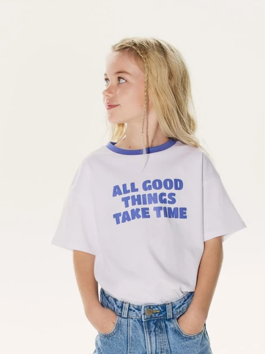 Zdjęcie produktu Reserved - T-shirt z napisem - złamana biel