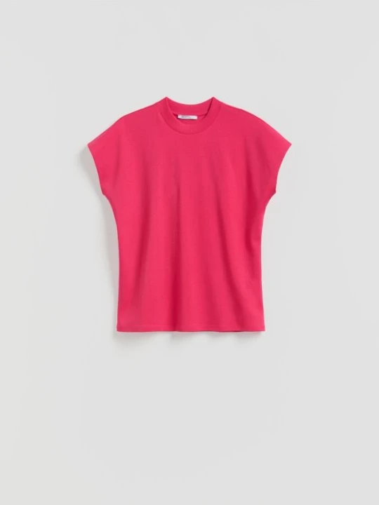 Zdjęcie produktu Reserved - T-shirt z raglanowym rękawem - fuksja