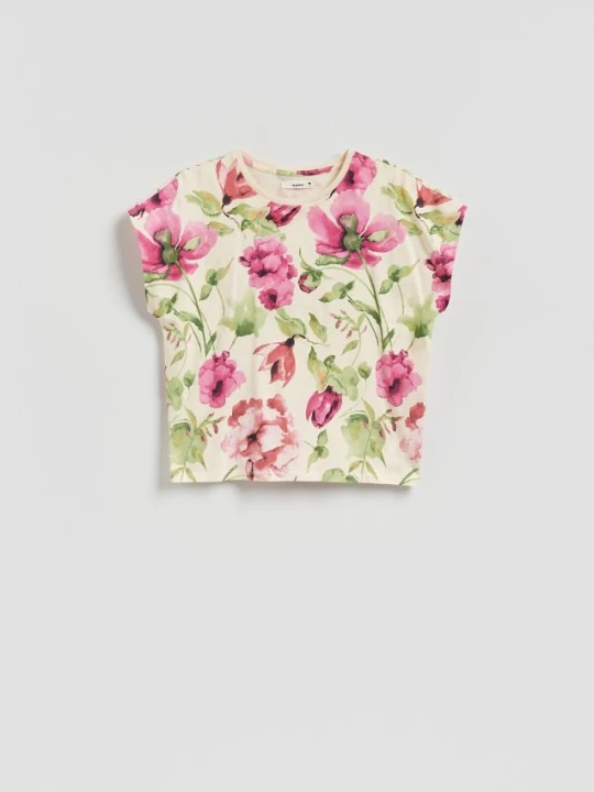 Zdjęcie produktu Reserved - T-shirt z raglanowym rękawem - wielobarwny