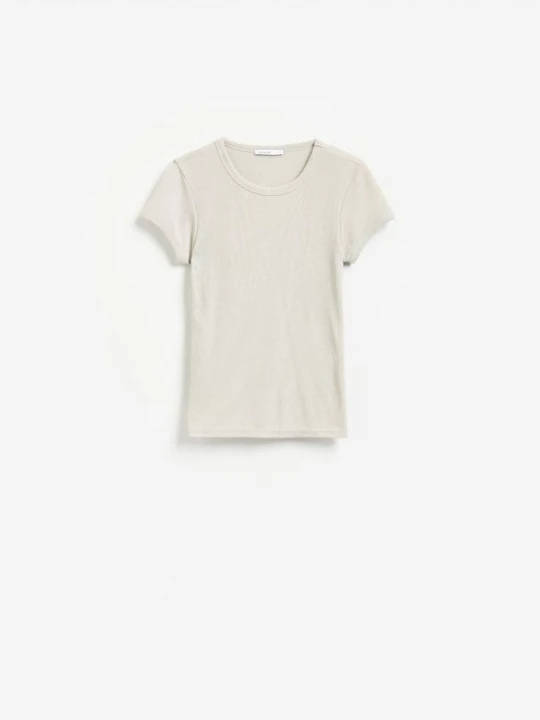 Zdjęcie produktu Reserved - T-shirt z wiskozą - jasnoszary