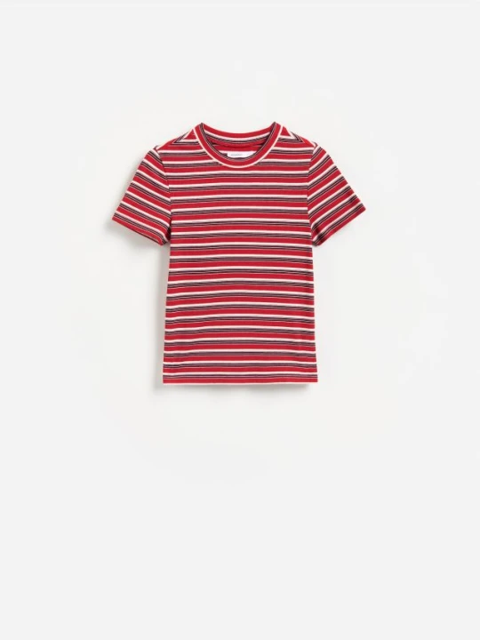 Zdjęcie produktu Reserved - T-shirt z wiskozą - wielobarwny
