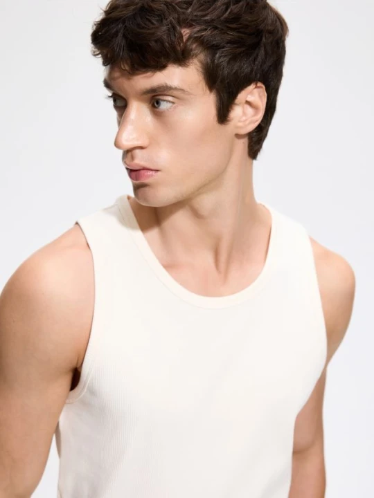 Zdjęcie produktu Reserved - Tank top slim fit - złamana biel