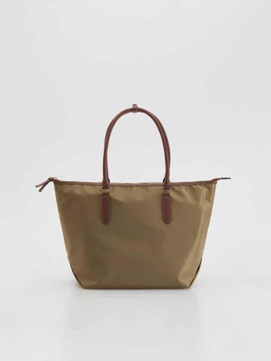 Zdjęcie produktu Reserved - Tkaninowa torebka shopper - beżowy