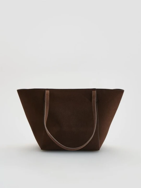 Zdjęcie produktu Reserved - Torebka shopper - ciemnobrązowy