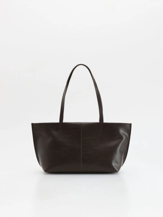 Zdjęcie produktu Reserved - Torebka shopper - ciemnobrązowy