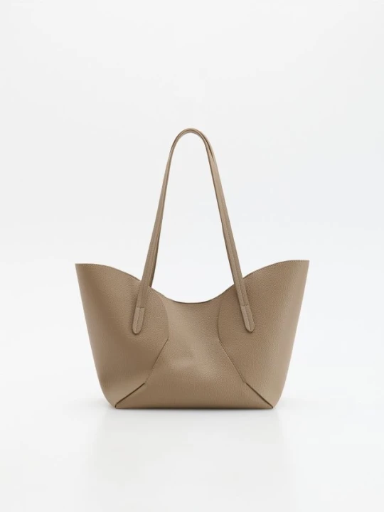 Zdjęcie produktu Reserved - Torebka shopper - ciemnobrązowy