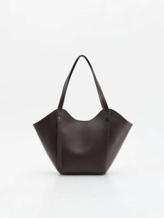 Zdjęcie produktu Reserved - Torebka shopper - ciemnobrązowy