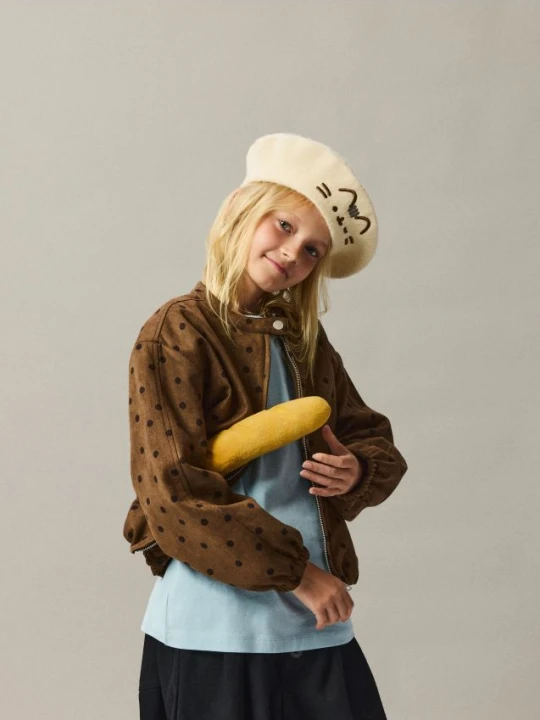 Zdjęcie produktu Reserved - Wełniany beret Pusheen - kremowy