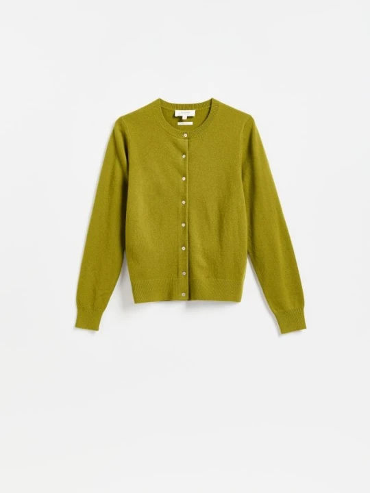 Zdjęcie produktu Reserved - Wełniany kardigan - warm olive
