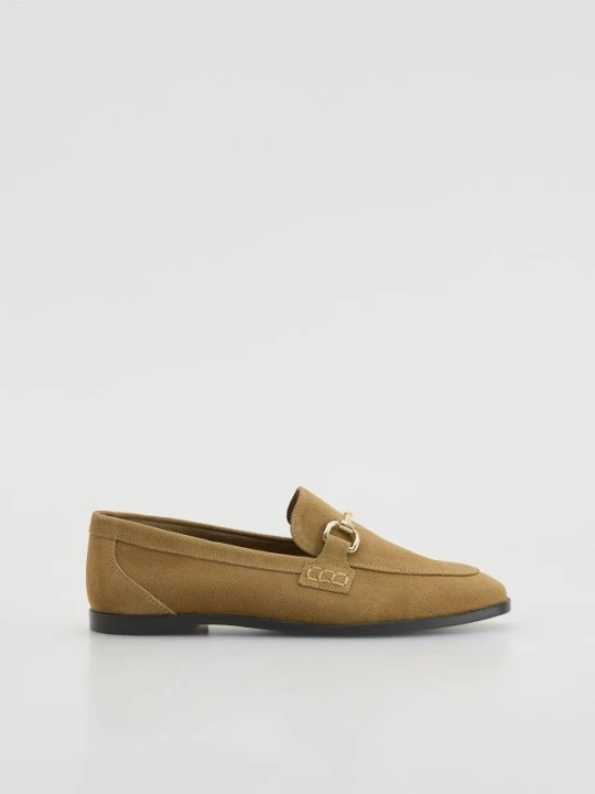 Zdjęcie produktu Reserved - Zamszowe loafersy - beżowy