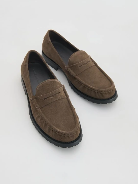 Zdjęcie produktu Reserved - Zamszowe loafersy - brązowy