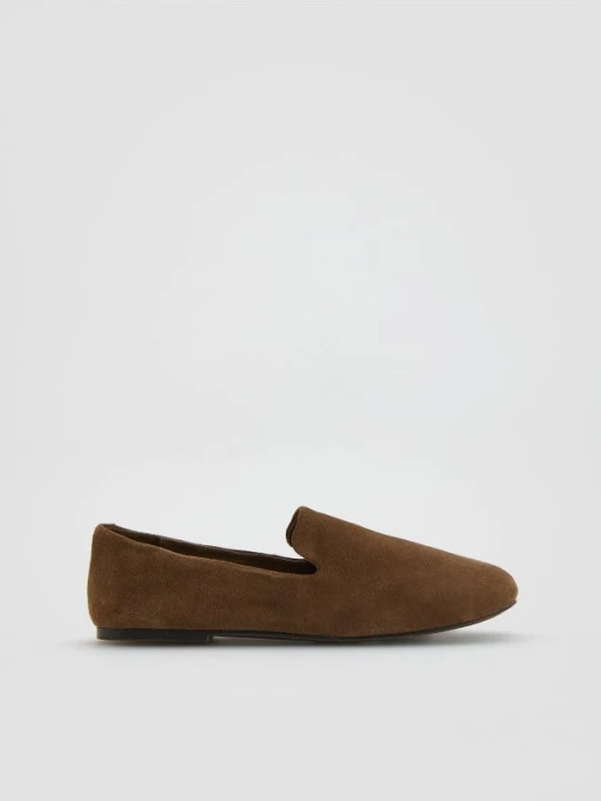 Zdjęcie produktu Reserved - Zamszowe loafersy - brązowy