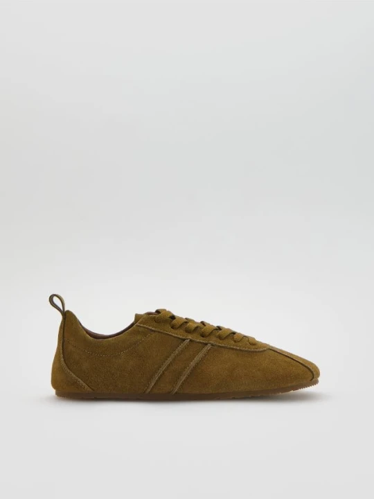 Zdjęcie produktu Reserved - Zamszowe sneakersy - ciemnozielony