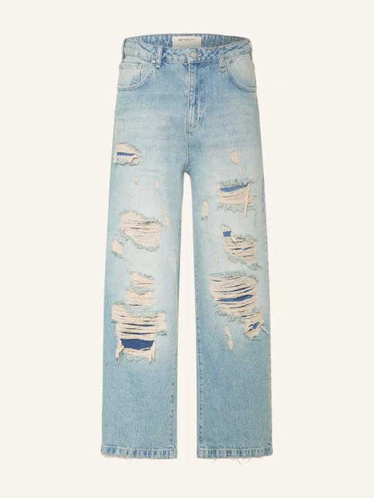 Zdjęcie produktu Reternity Jeansy W Stylu Destroyed, Krój Baggy blau WASHED BLUE