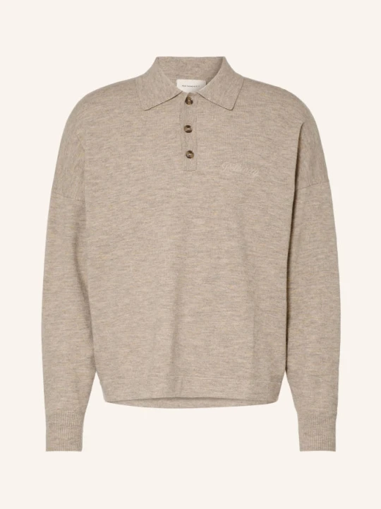 Zdjęcie produktu Reternity Koszulka Polo Z Dzianiny Designed To Create beige