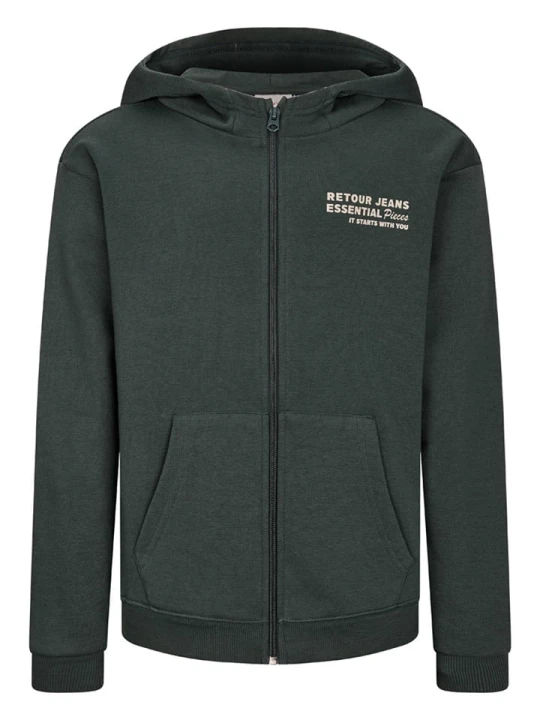 Zdjęcie produktu Retour Bluza "Asher" w kolorze zielonym rozmiar: 170/176