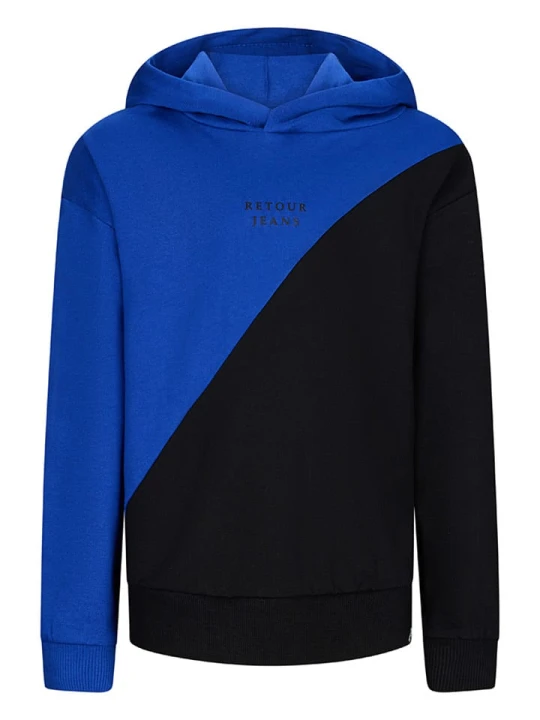 Zdjęcie produktu Retour Bluza "Novan" w kolorze niebiesko-czarnym rozmiar: 122 / 128