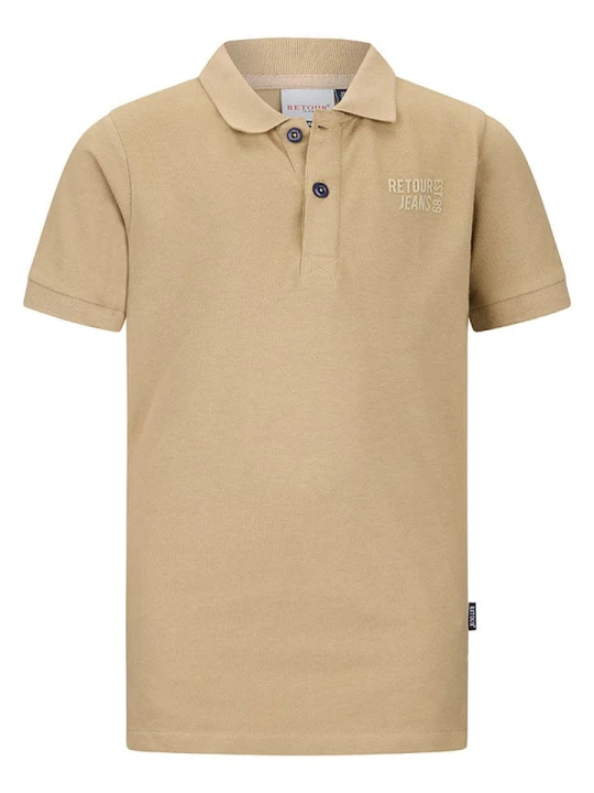 Zdjęcie produktu Retour Koszulka polo "Abram" w kolorze beżowym rozmiar: 128