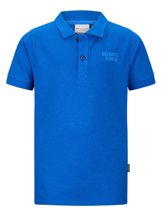 Zdjęcie produktu Retour Koszulka polo "Abram" w kolorze niebieskim rozmiar: 152