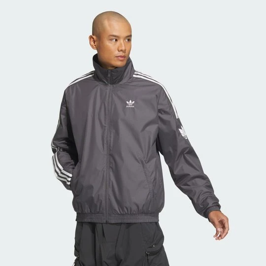 Zdjęcie produktu Retro Trefoil Jacket (Gender Neutral) Adidas Grey Five