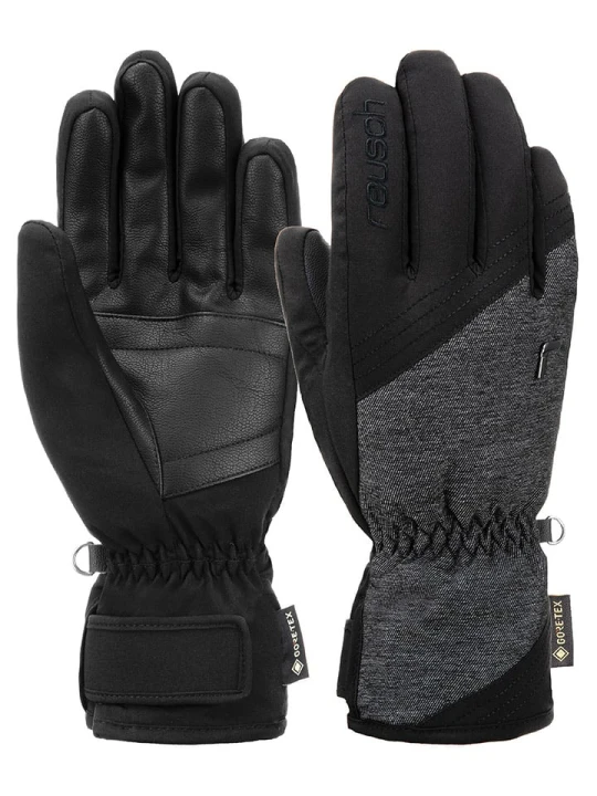 Zdjęcie produktu Reusch Rękawiczki funkcyjne "Susan GORE-TEX" w kolorze czarno-szarym rozmiar: 7