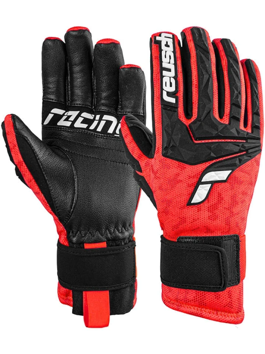 Zdjęcie produktu Reusch Rękawiczki funkcyjne "World Cup Warrior Neo" w kolorze czerwono-czarnym rozmiar: 7, 5