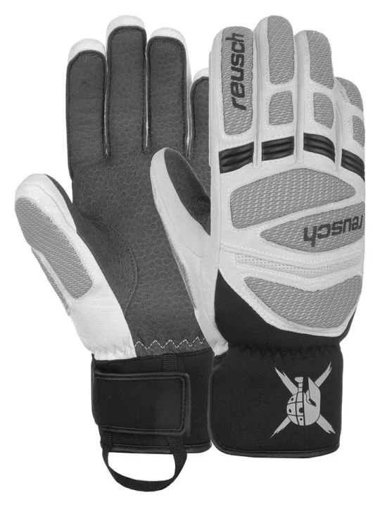 Zdjęcie produktu Reusch Rękawiczki funkcyjne "Worldcup Warrior DG" w kolorze biało-szarym rozmiar: 7