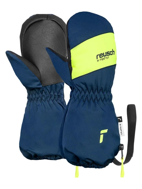Zdjęcie produktu Reusch Rękawiczki narciarskie "Cliff R-TEX® XT" w kolorze granatowo-żółtym rozmiar: 1 / 2