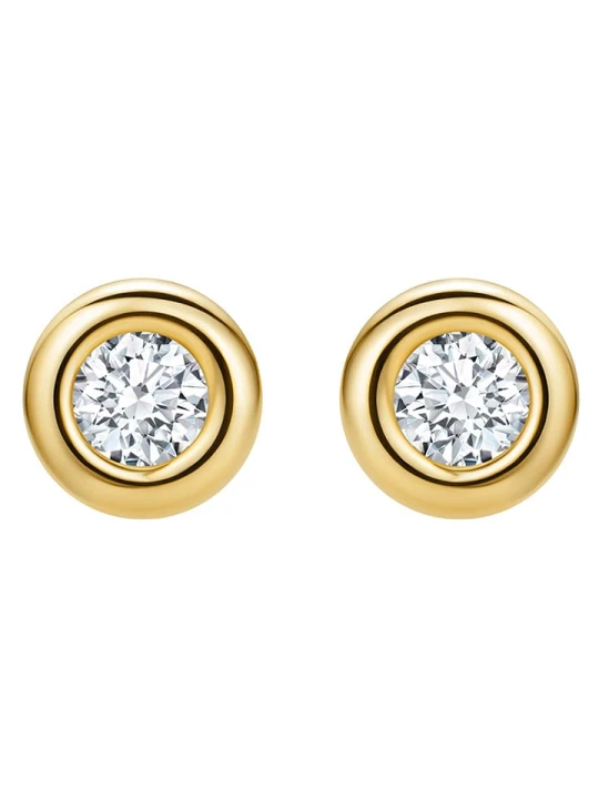 Zdjęcie produktu Revoni Złote kolczyki-wkrętki z diamentami rozmiar: onesize