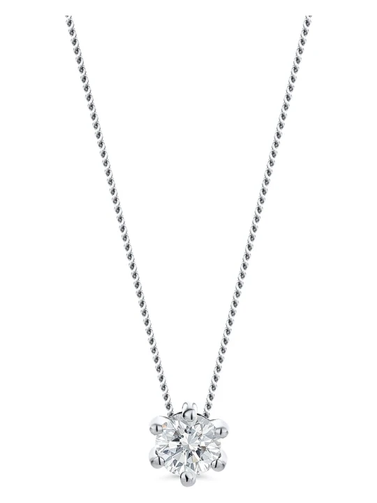 Zdjęcie produktu Revoni Złoty naszyjnik z diamentem - dł. 45 cm rozmiar: onesize srebrny