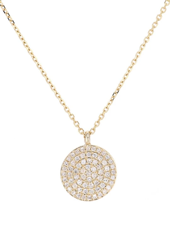 Zdjęcie produktu Revoni Złoty naszyjnik z diamentową zawieszką - dł. 40 cm rozmiar: onesize