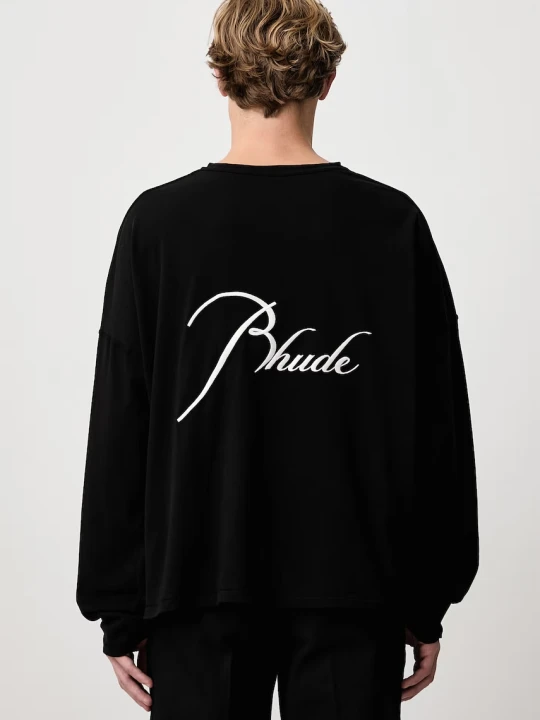 Zdjęcie produktu RHUDE Classique Reverse longsleeve męski bawełniany