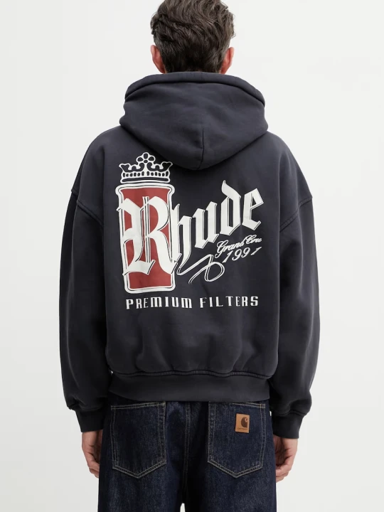 Zdjęcie produktu RHUDE Fumar 91 bluza rozpinana bawełniana męska