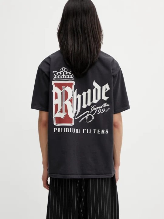Zdjęcie produktu RHUDE Fumar 91 T-shirt męski bawełniany