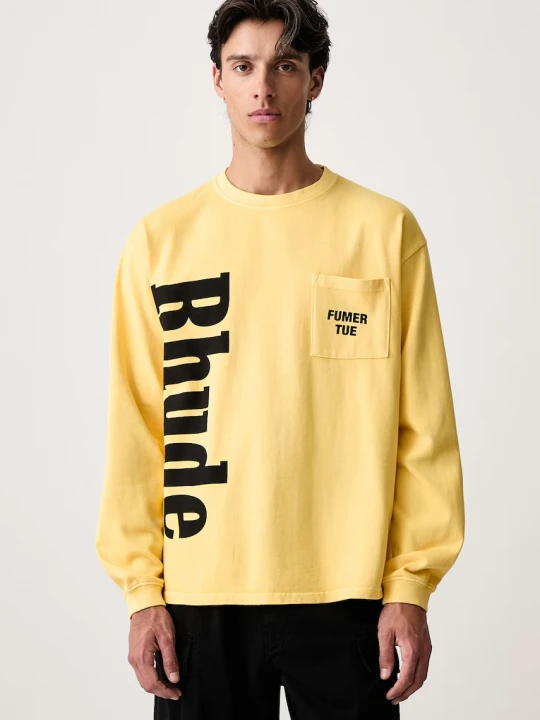 Zdjęcie produktu RHUDE longsleeve męski bawełniany