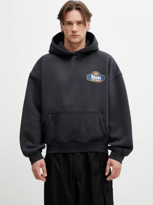 Zdjęcie produktu RHUDE Racing Crest bluza z kapturem bawełniana męska