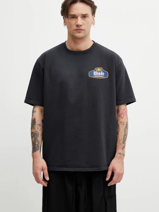 Zdjęcie produktu RHUDE Racing Crest T-shirt bawełniany męski