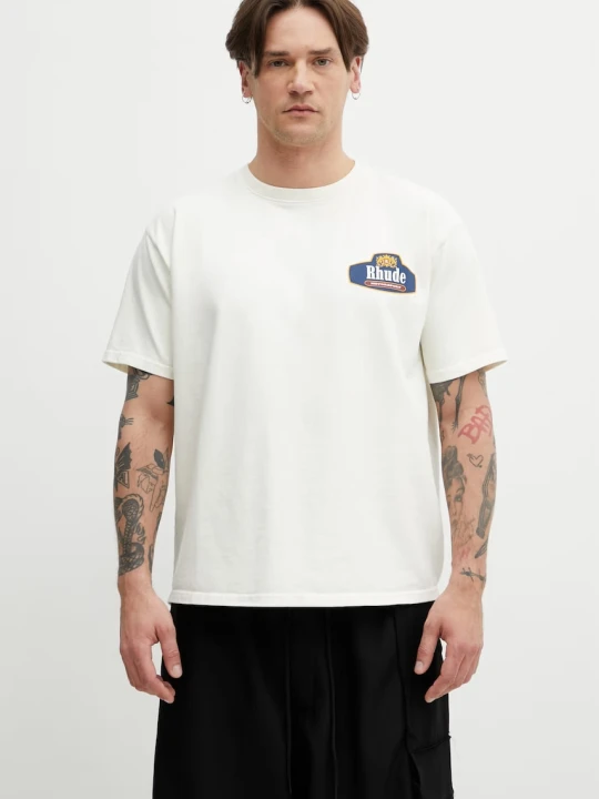Zdjęcie produktu RHUDE Racing Crest T-shirt męski bawełniany