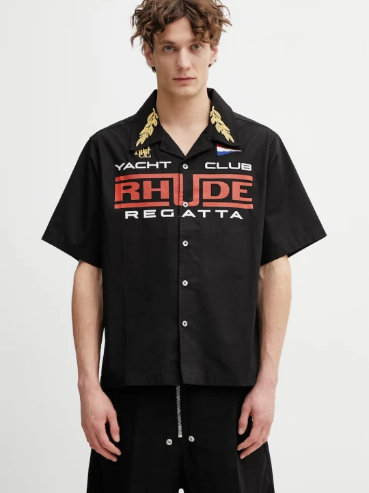 Zdjęcie produktu RHUDE Regatta Club koszula bawełniana męska