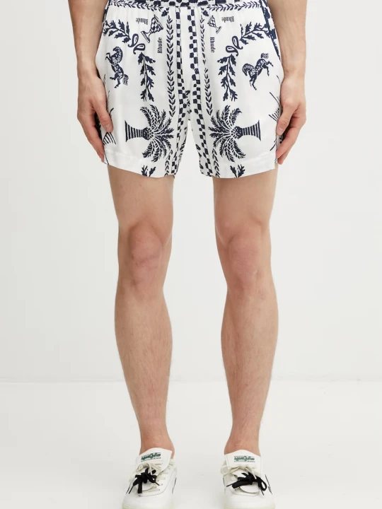 Zdjęcie produktu RHUDE Regista Tile szorty z wiskozy męskie