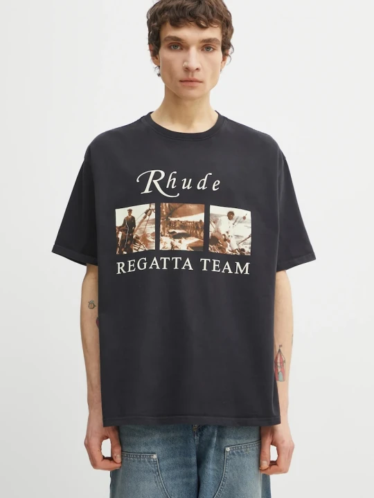 Zdjęcie produktu RHUDE t-shirt bawełniany Usvi Regatta Tour