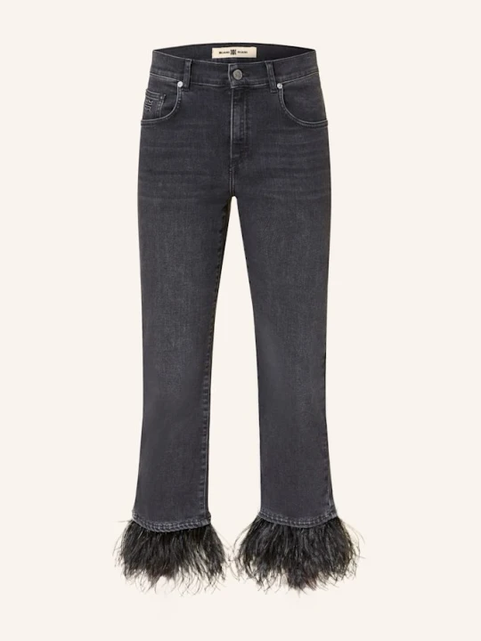 Zdjęcie produktu Riani Jeansy Cropped grau 969 dark grey used wash