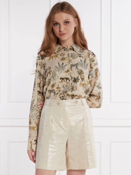 Zdjęcie produktu RIANI Lniana koszula | Oversize fit beżowy