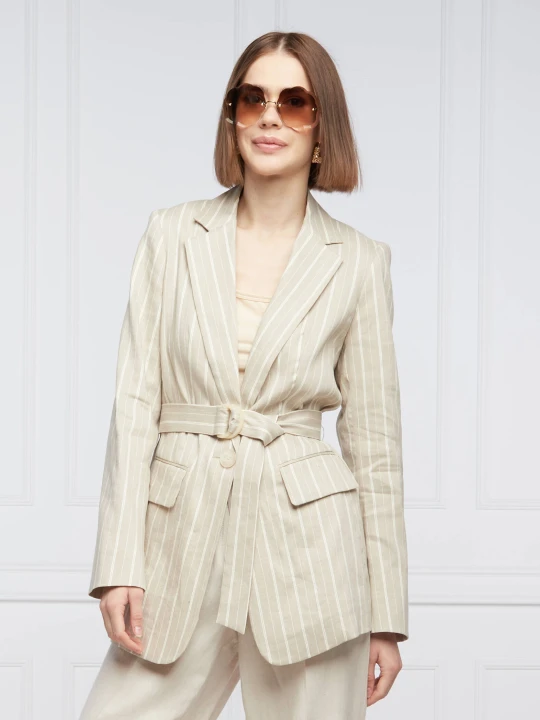 Zdjęcie produktu RIANI Lniana marynarka Sakko | Oversize fit beżowy