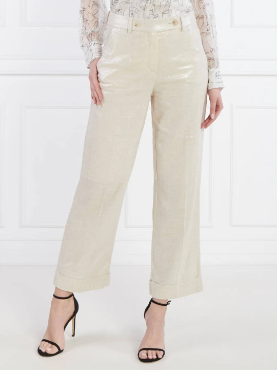 Zdjęcie produktu RIANI Spodnie Hose | Relaxed fit | z dodatkiem lnu beżowy