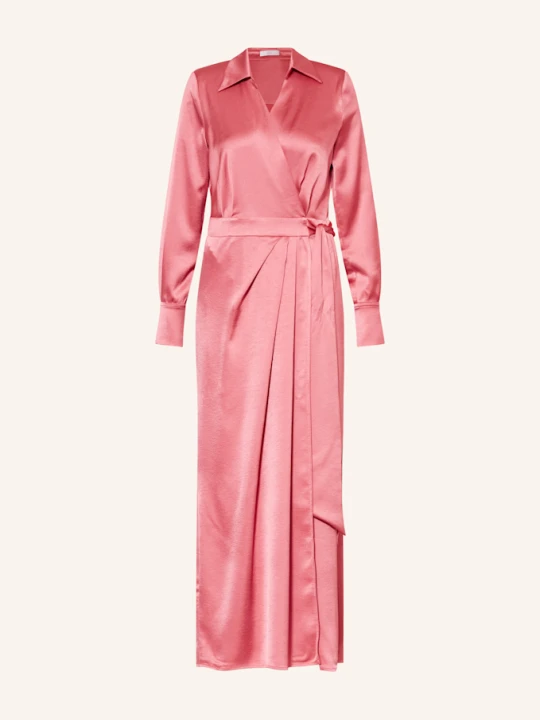 Zdjęcie produktu Riani Sukienka Z Satyny W Stylu Kopertowym pink