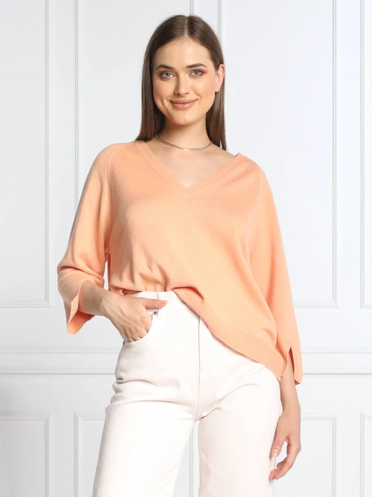 Zdjęcie produktu RIANI Sweter | Loose fit | z dodatkiem wełny i kaszmiru brzoskwiniowy