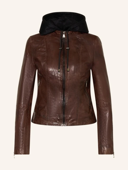Zdjęcie produktu Ricano Kurtka Skórzana Dalia braun CIEMNOBRĄZOWY
